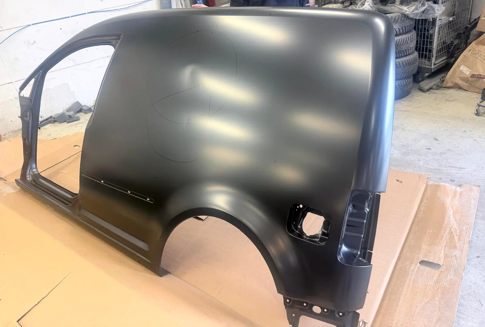 New side panel ready to be fitted
